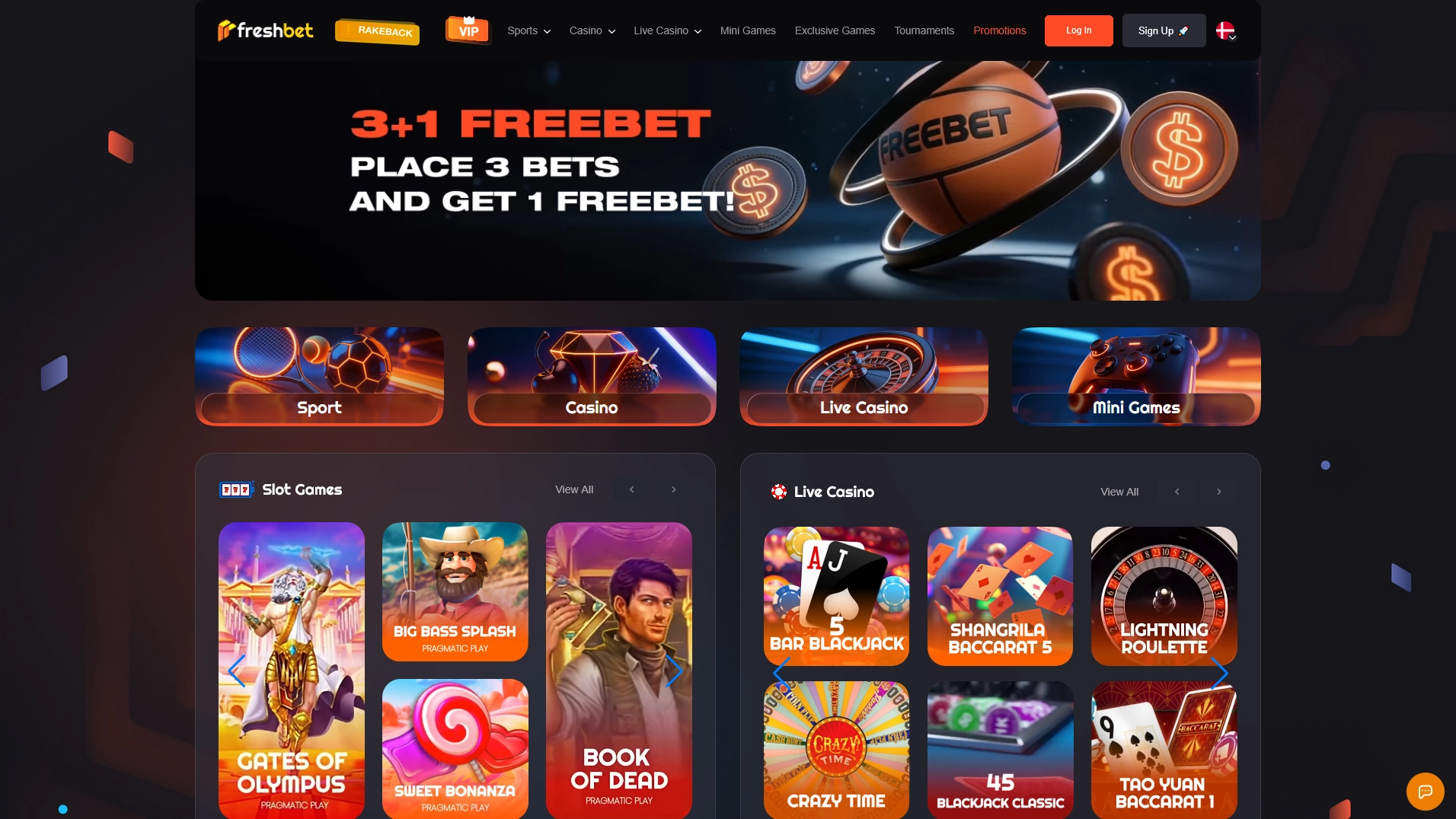 Freshbet – Stort spilbibliotek og stærk eSport-dækning